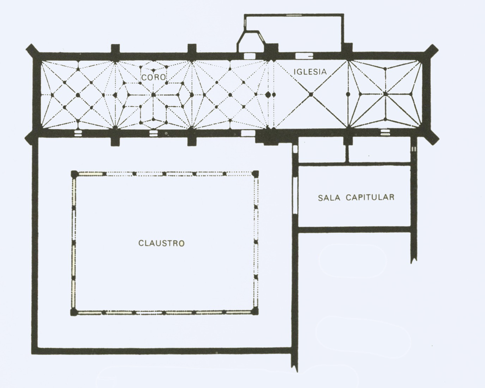 Plano del monasterio de Barría